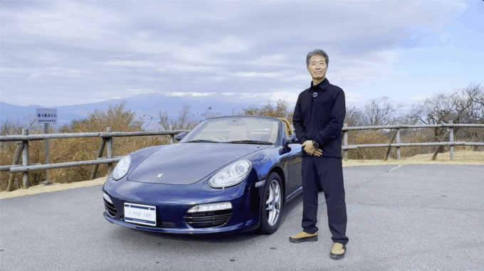 ポルシェ987ボクスター・芦ノ湖スカイラインでインプレッション