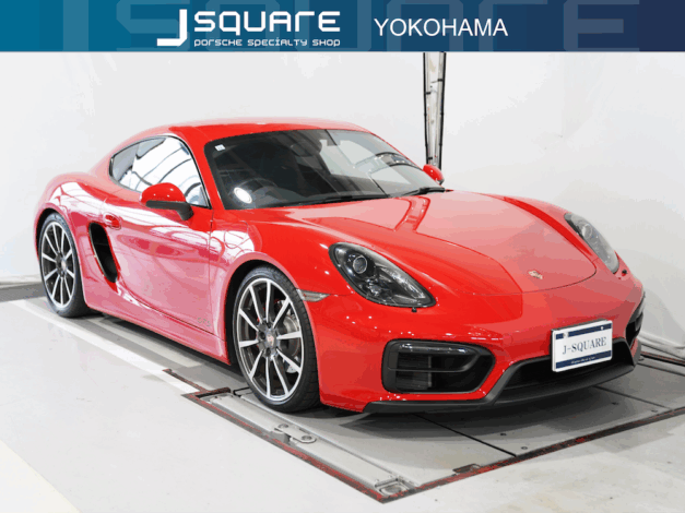 ポルシェ ケイマン GTS　スポクロ　スポエキ　カーボンPKG　レッド